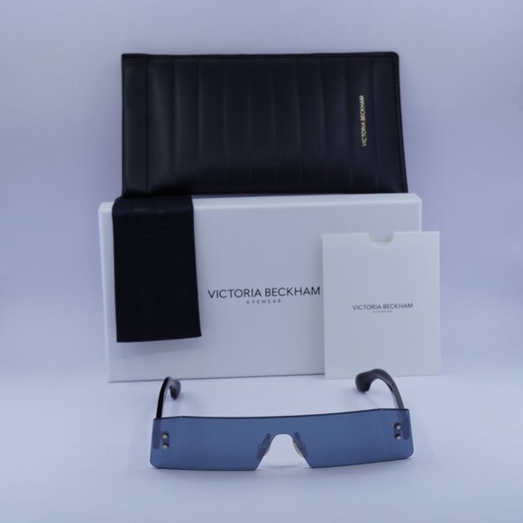 Victoria Beckham VB241S 001 Rectangle Sunglasses – Black/Grey Mirror - Picture 3 of 10